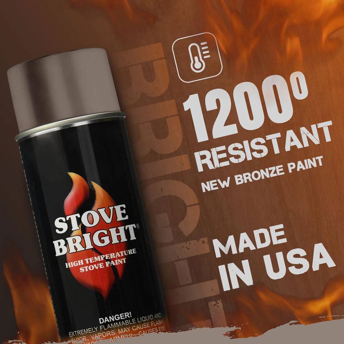Stove Bright High Temp Paint - New Bronze - 8107 - Image 3