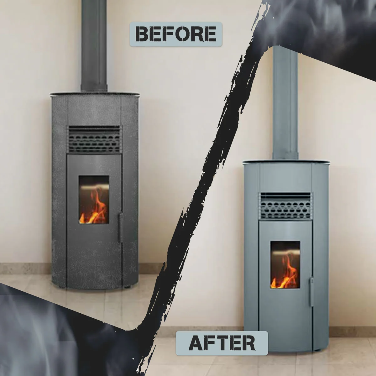 Stove Bright High Temp Paint - Pewter - 8154 - Image 7