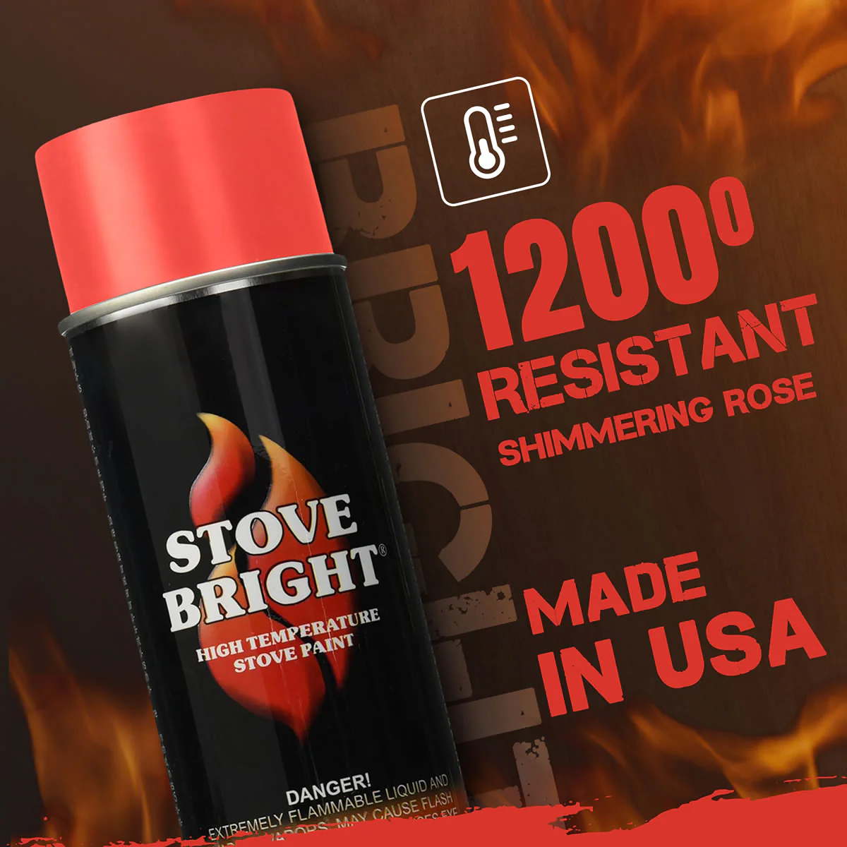 Stove Bright High Temp Paint - Shimmering Rose - 8162 - Image 3